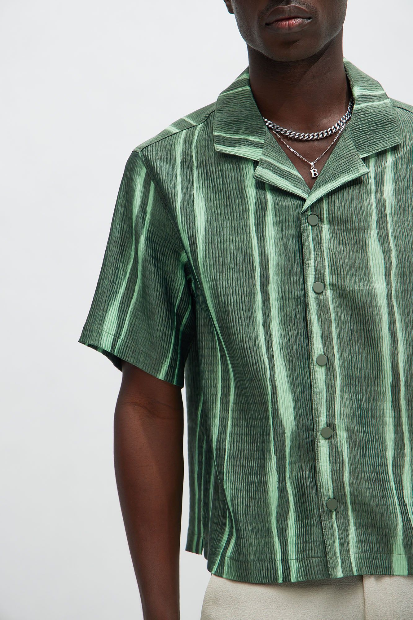 Matcha Textured Shirt - Green sold by Fashion Nova product image thumbnail 3