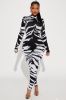 If You Want Me Sweater Jumpsuit - Black/White sold by Fashion Nova
