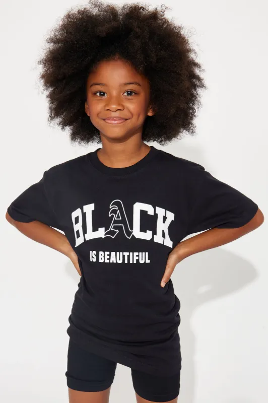 Mini Black Is Beautiful Short Sleeve Tee - Black sold by Fashion Nova