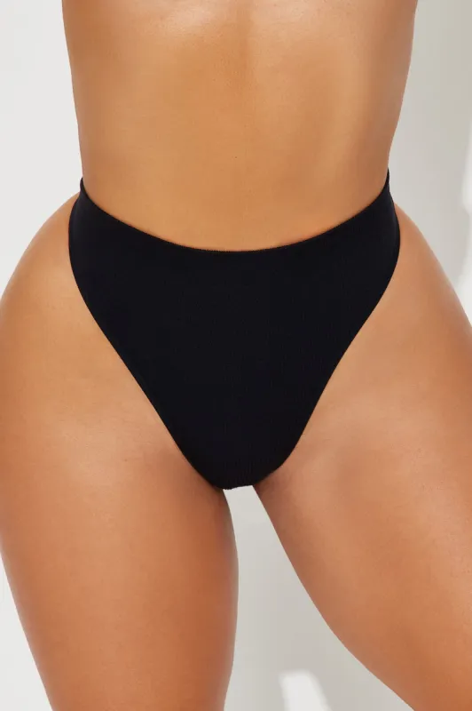 Chill Vibe Seamless Lace Bikini Panty - Black sold by Fashion Nova