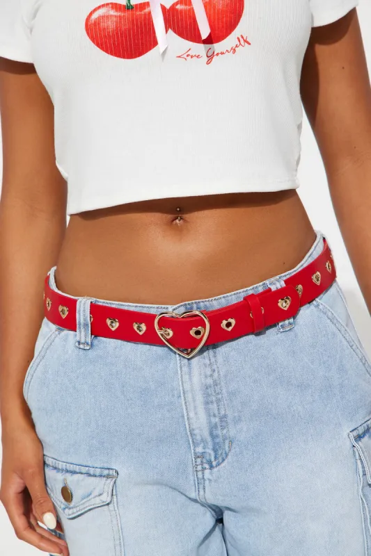 Love Kills Belt - Red sold by Fashion Nova