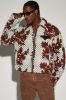 Newbury Jacquard Cropped Jacket - Brown/combo sold by Fashion Nova