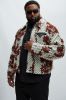 Newbury Jacquard Cropped Jacket - Brown/combo sold by Fashion Nova
