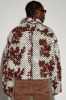 Newbury Jacquard Cropped Jacket - Brown/combo sold by Fashion Nova