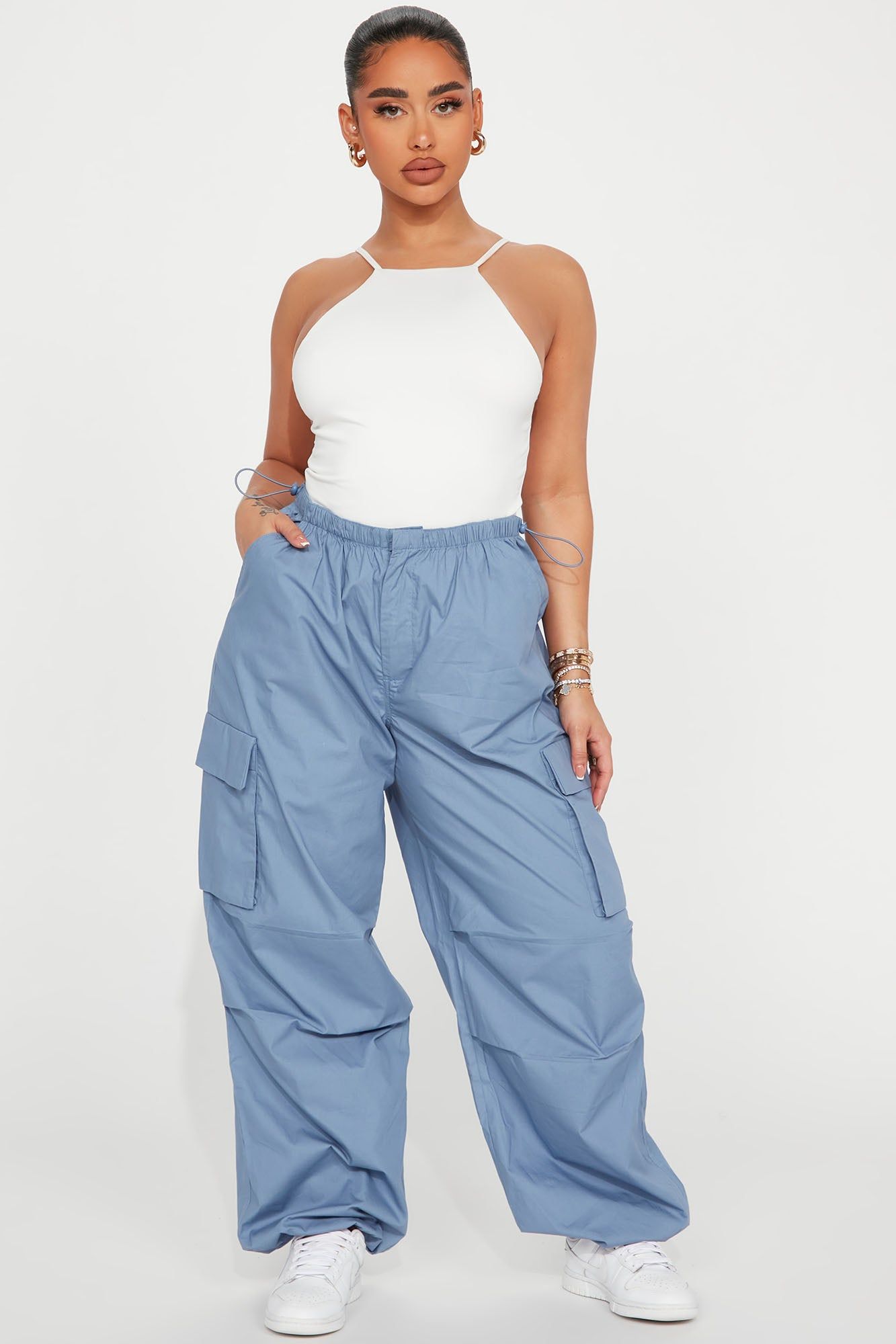 Let's Play Cargo Jogger - Blue sold by Fashion Nova