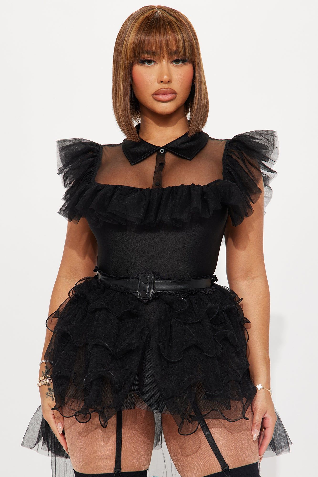 Mid Week Mystery 2 Piece Costume Set - Black sold by Fashion Nova product image thumbnail 2