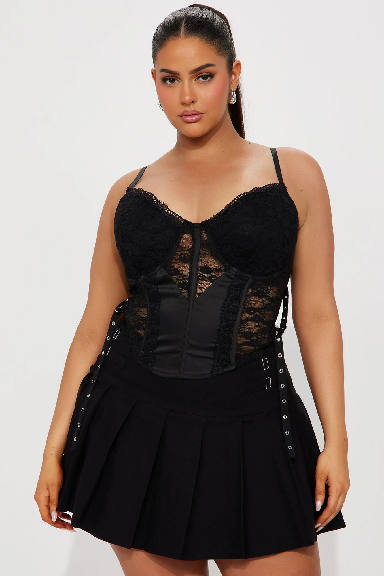 Only For Tonight Lace Corset Top - Black sold by Fashion Nova product image thumbnail 4