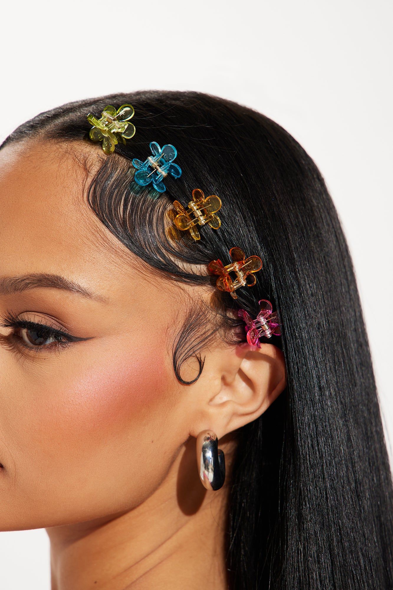 Summer Fun Floral Hair Clip Set - Multi Color sold by Fashion Nova