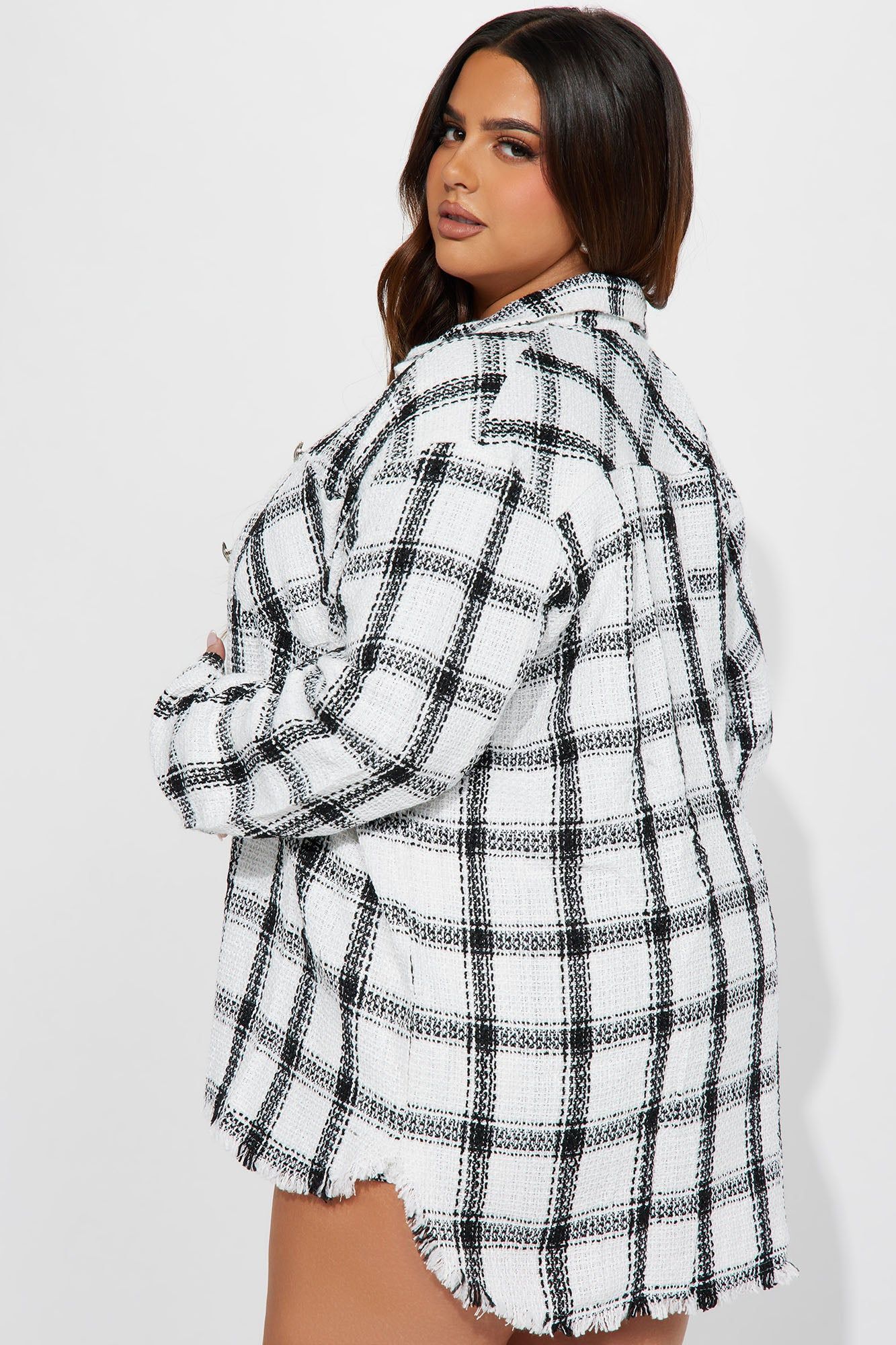 Always Talking Tweed Skirt Set - White/Black sold by Fashion Nova product image thumbnail 7