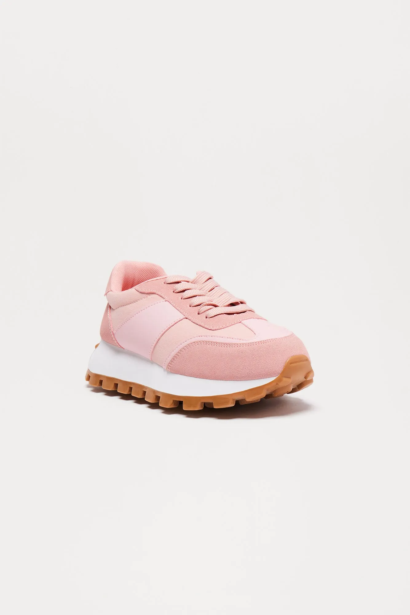Cam Lace Up Sneakers - Pink sold by Fashion Nova product image thumbnail 3