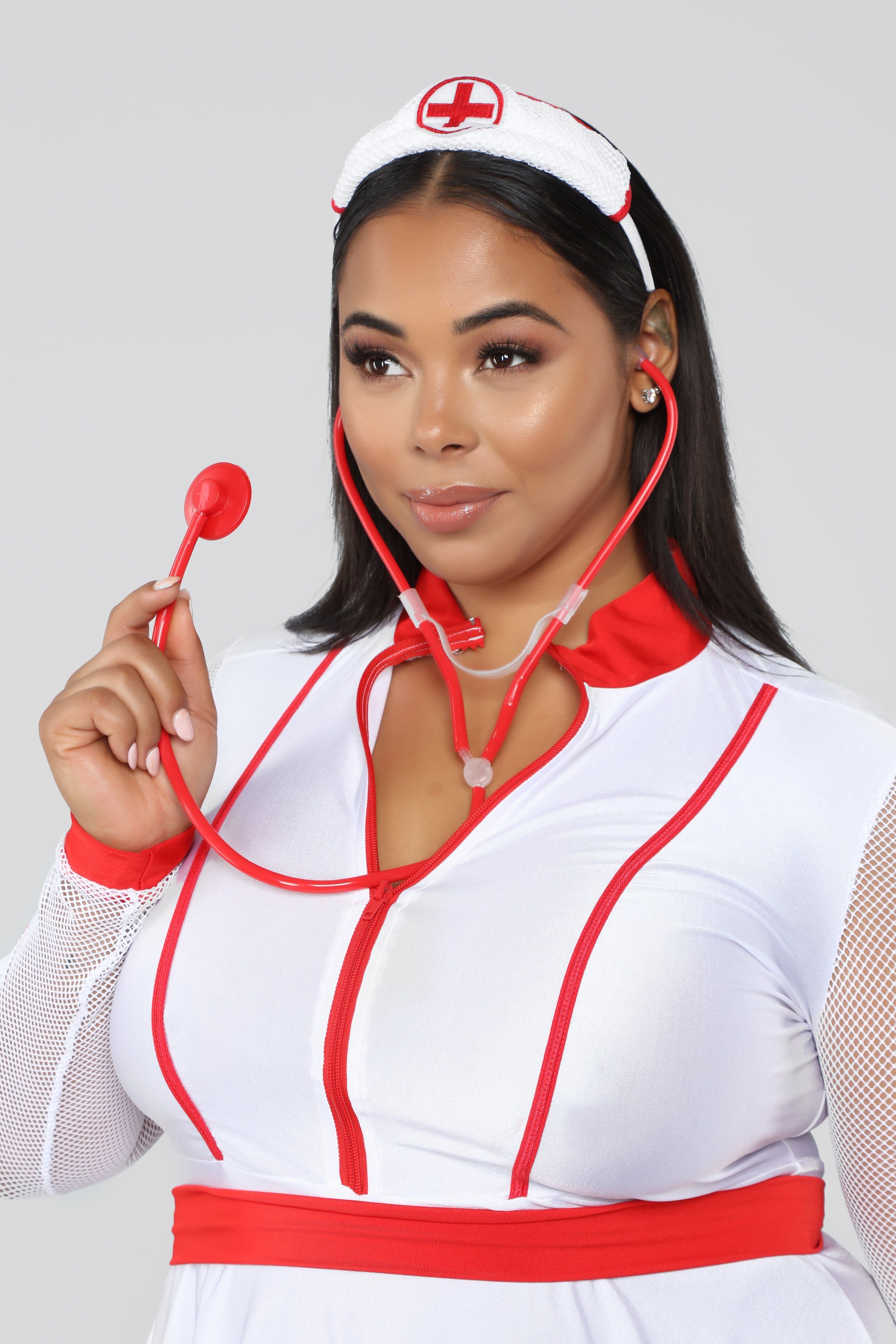 Risque Nurse II Costume - Red/White sold by Fashion Nova product image thumbnail 5