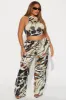 In My Own Way Cargo Pant Set - Black/combo sold by Fashion Nova
