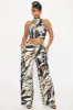 In My Own Way Cargo Pant Set - Black/combo sold by Fashion Nova