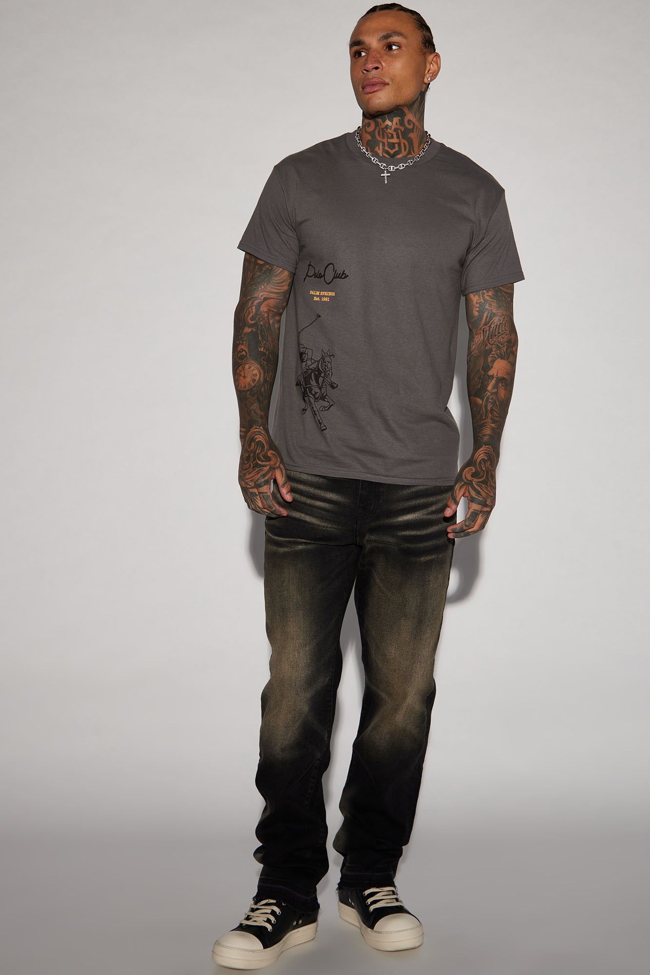 Polo Club Short Sleeve Tee - Grey sold by Fashion Nova product image thumbnail 2