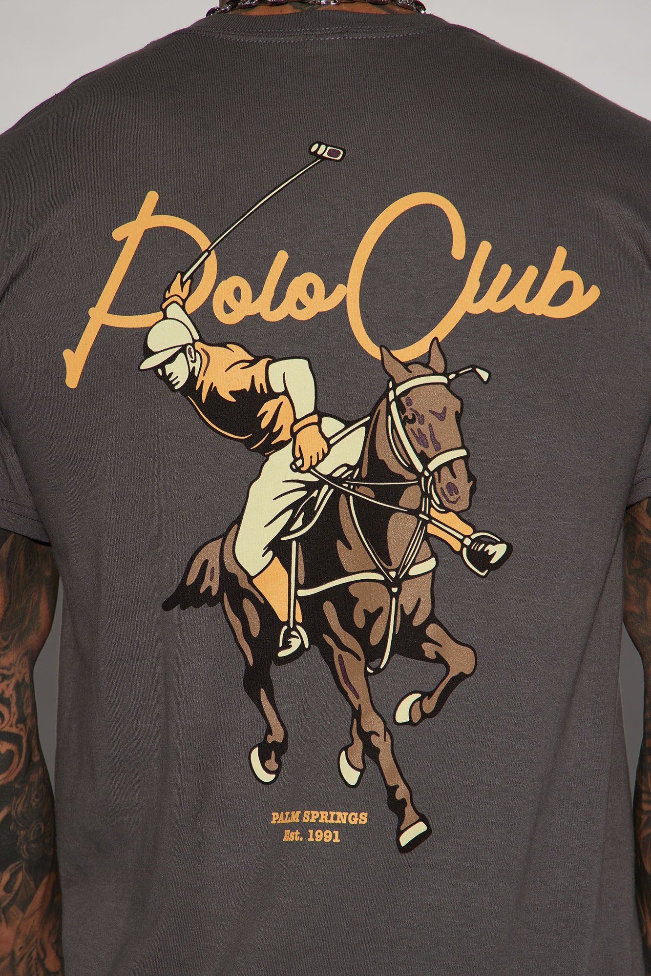 Polo Club Short Sleeve Tee - Grey sold by Fashion Nova product image thumbnail 5