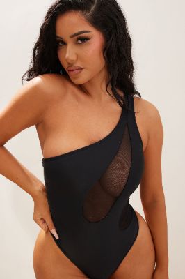 Hot Summer Love 1 Piece Swimsuit - Black sold by Fashion Nova