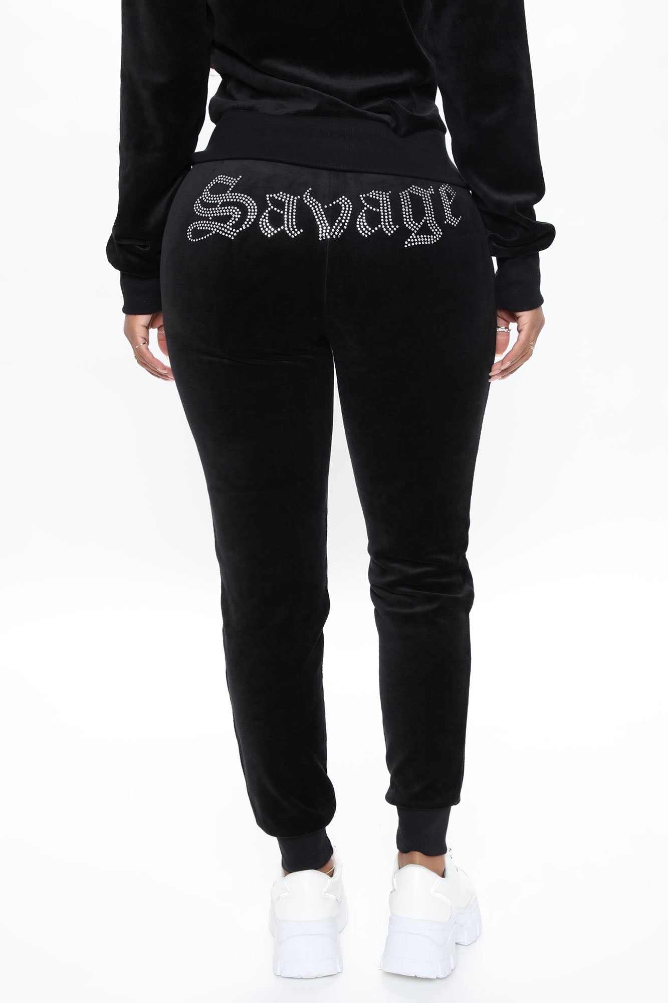 The Original Trendsetter Savage Velour Set - Black sold by Fashion Nova product image thumbnail 2