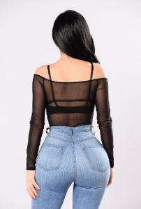 Misspoken Words Bodysuit - Black sold by Fashion Nova