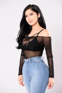Misspoken Words Bodysuit - Black sold by Fashion Nova