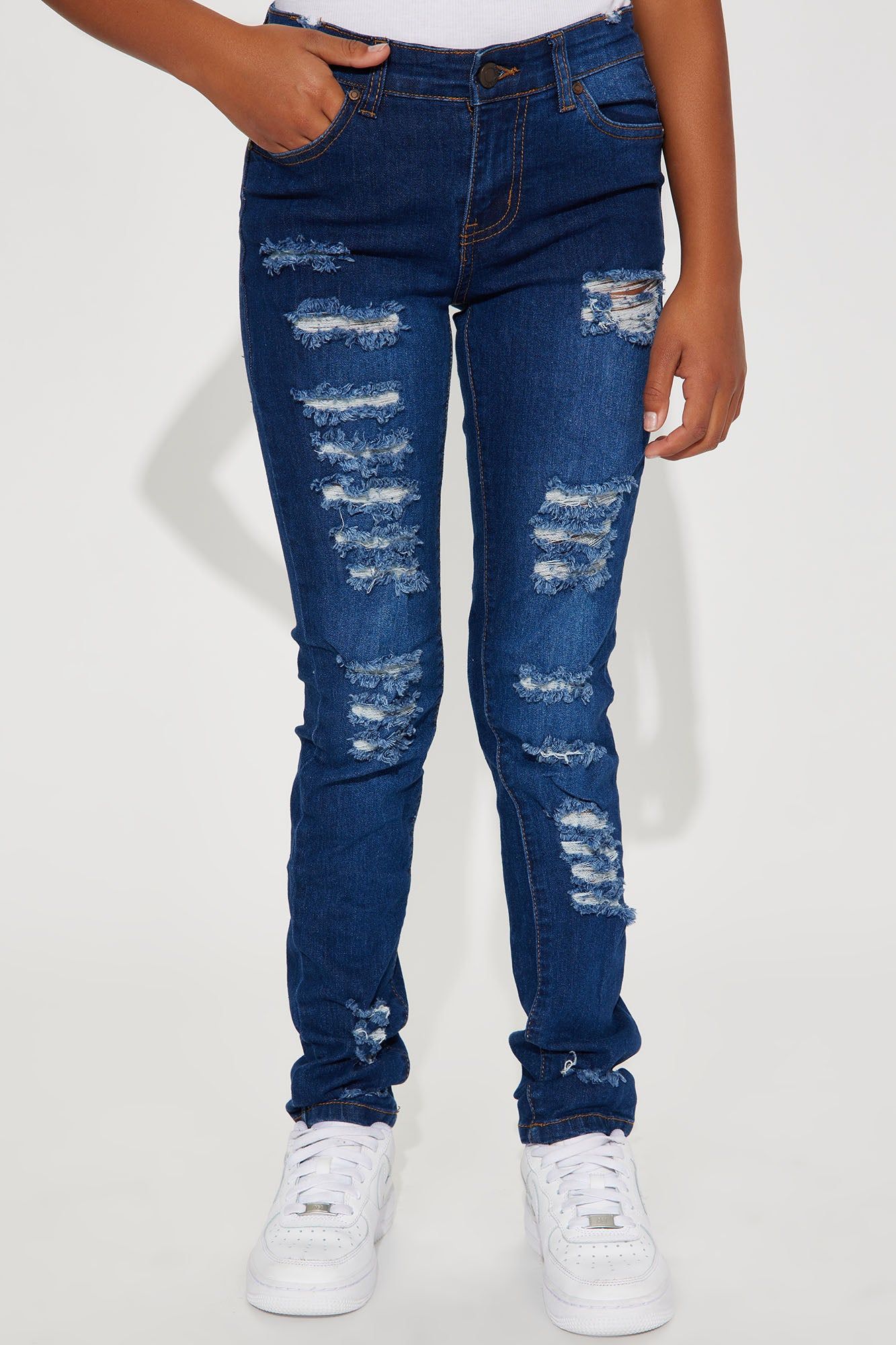 Mini Cut it Out Skinny Jean - Dark Wash sold by Fashion Nova product image thumbnail 2