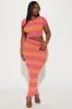 Mel Skirt Set - Pink/combo sold by Fashion Nova