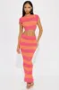Mel Skirt Set - Pink/combo sold by Fashion Nova
