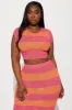 Mel Skirt Set - Pink/combo sold by Fashion Nova