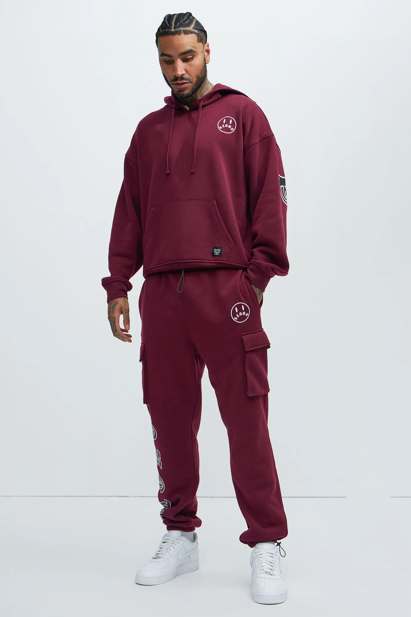 Never Alone Hoodie - Burgundy sold by Fashion Nova product image thumbnail 2