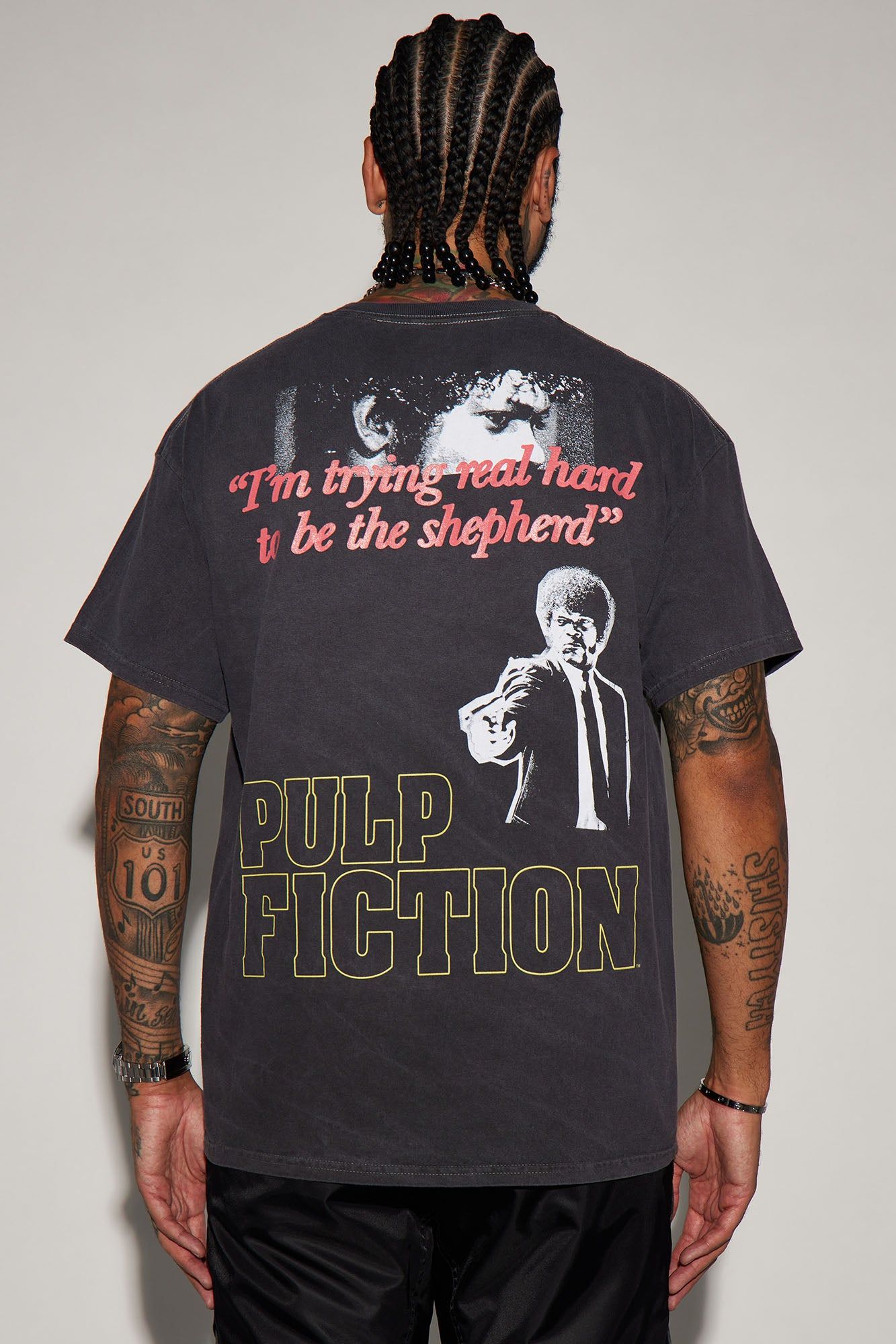 Pulp Fiction Jules Winnfield Short Sleeve Tee - Black sold by Fashion Nova product image thumbnail 4