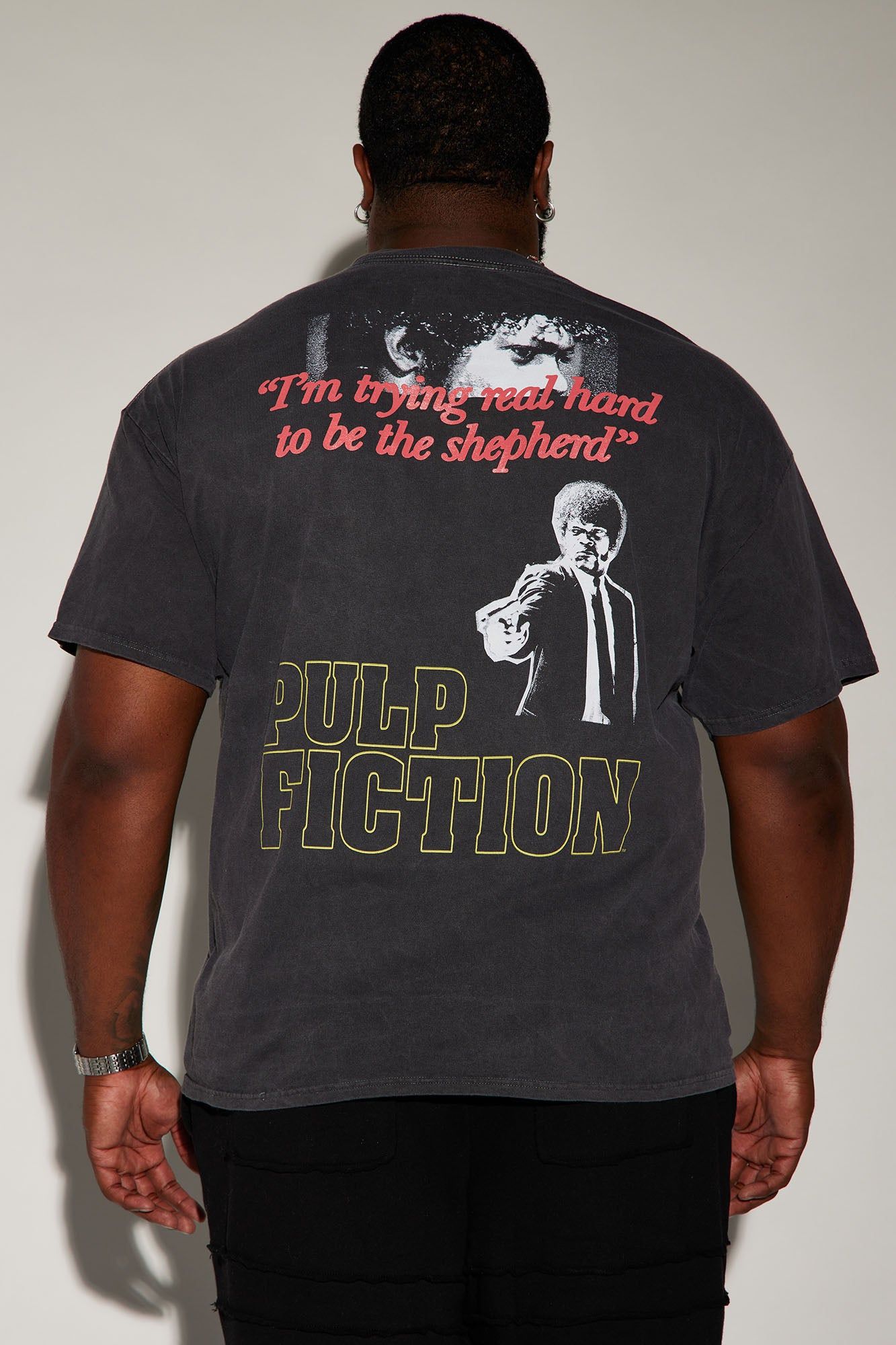 Pulp Fiction Jules Winnfield Short Sleeve Tee - Black sold by Fashion Nova product image thumbnail 7