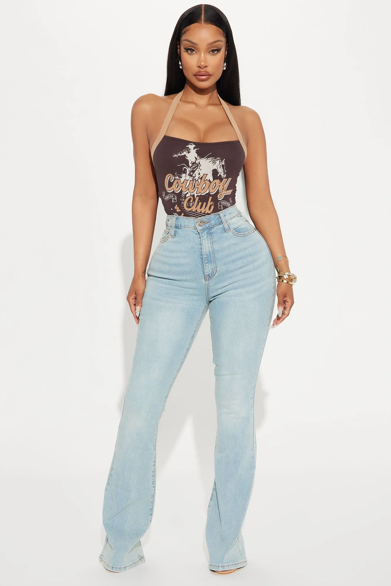 Cowboy Club Halter Top - Brown sold by Fashion Nova product image thumbnail 2