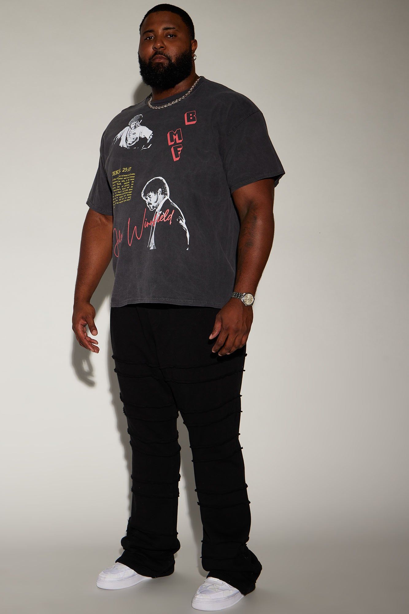 Pulp Fiction Jules Winnfield Short Sleeve Tee - Black sold by Fashion Nova product image thumbnail 6