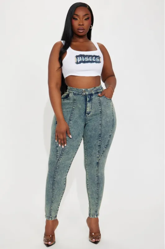 Craving Attention Moto Stretch Skinny Jeans - Olive sold by Fashion Nova