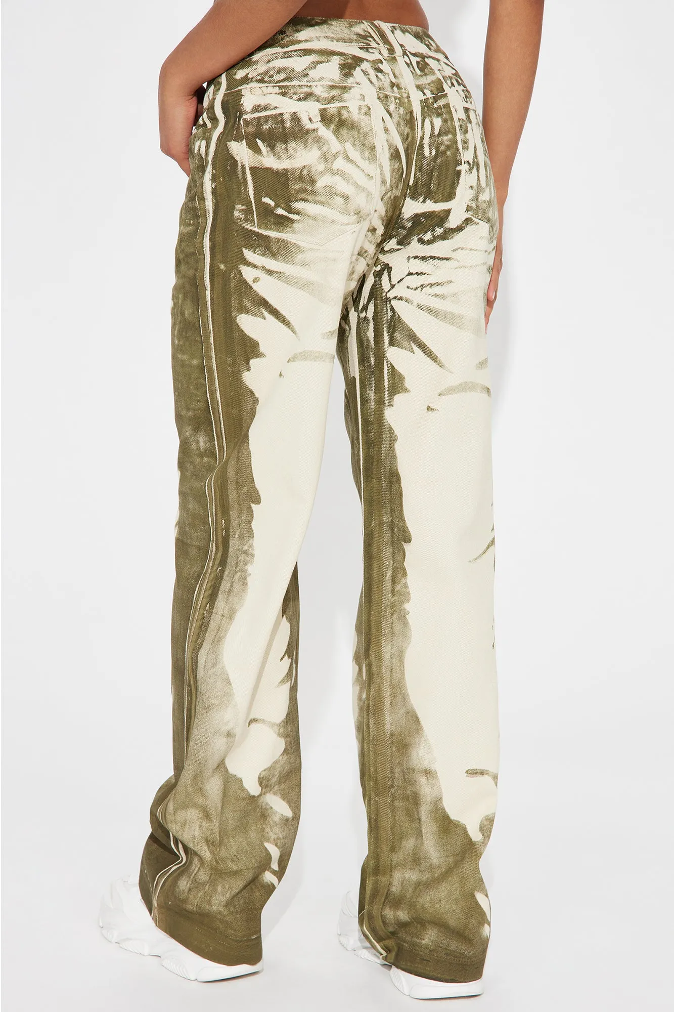 Around The Block Wide Leg Pant - Olive sold by Fashion Nova product image thumbnail 3