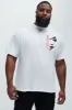 Be Careful Of Love Short Sleeve Tee - White sold by Fashion Nova