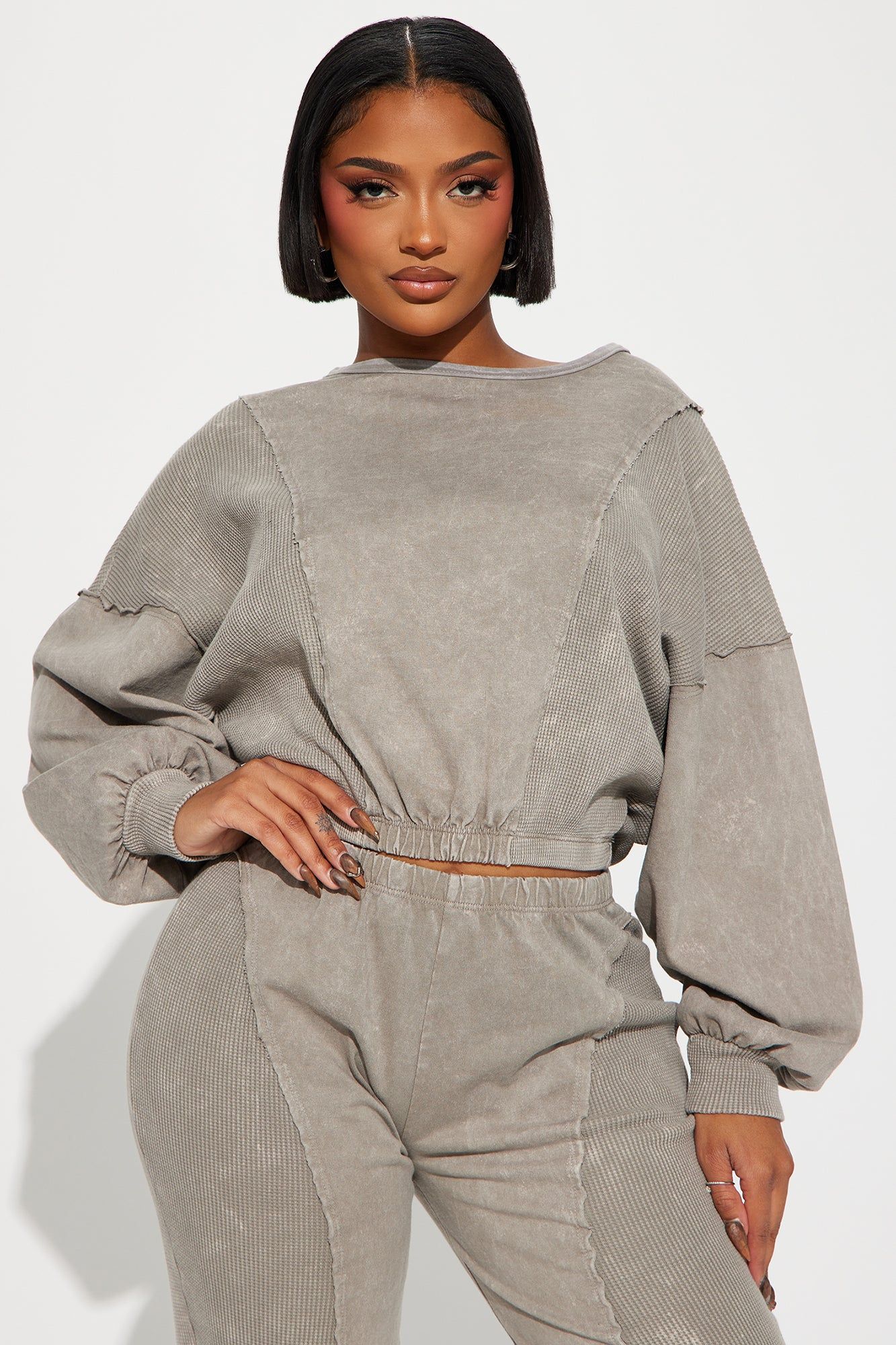 Paisley Washed Jogger Set - Sand sold by Fashion Nova product image thumbnail 2