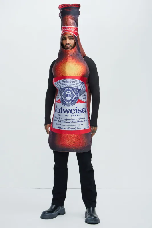 Budweiser Beer Bottle 1 Piece Tunic Costume - Brown sold by Fashion Nova