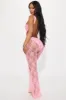 Make It To Forever Lace Jumpsuit  - Pink sold by Fashion Nova
