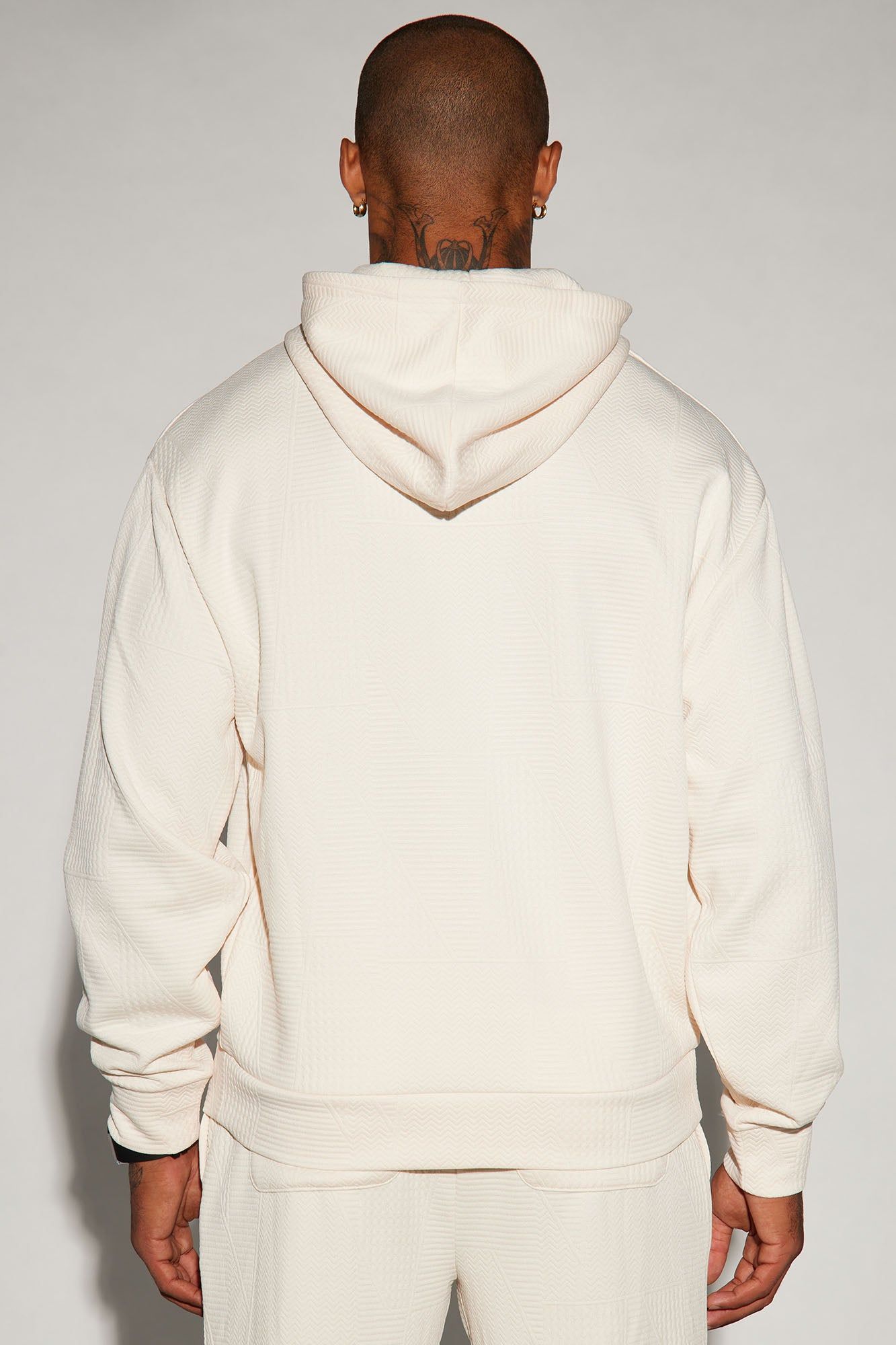 Textured Triangles Hoodie - Cream sold by Fashion Nova product image thumbnail 5