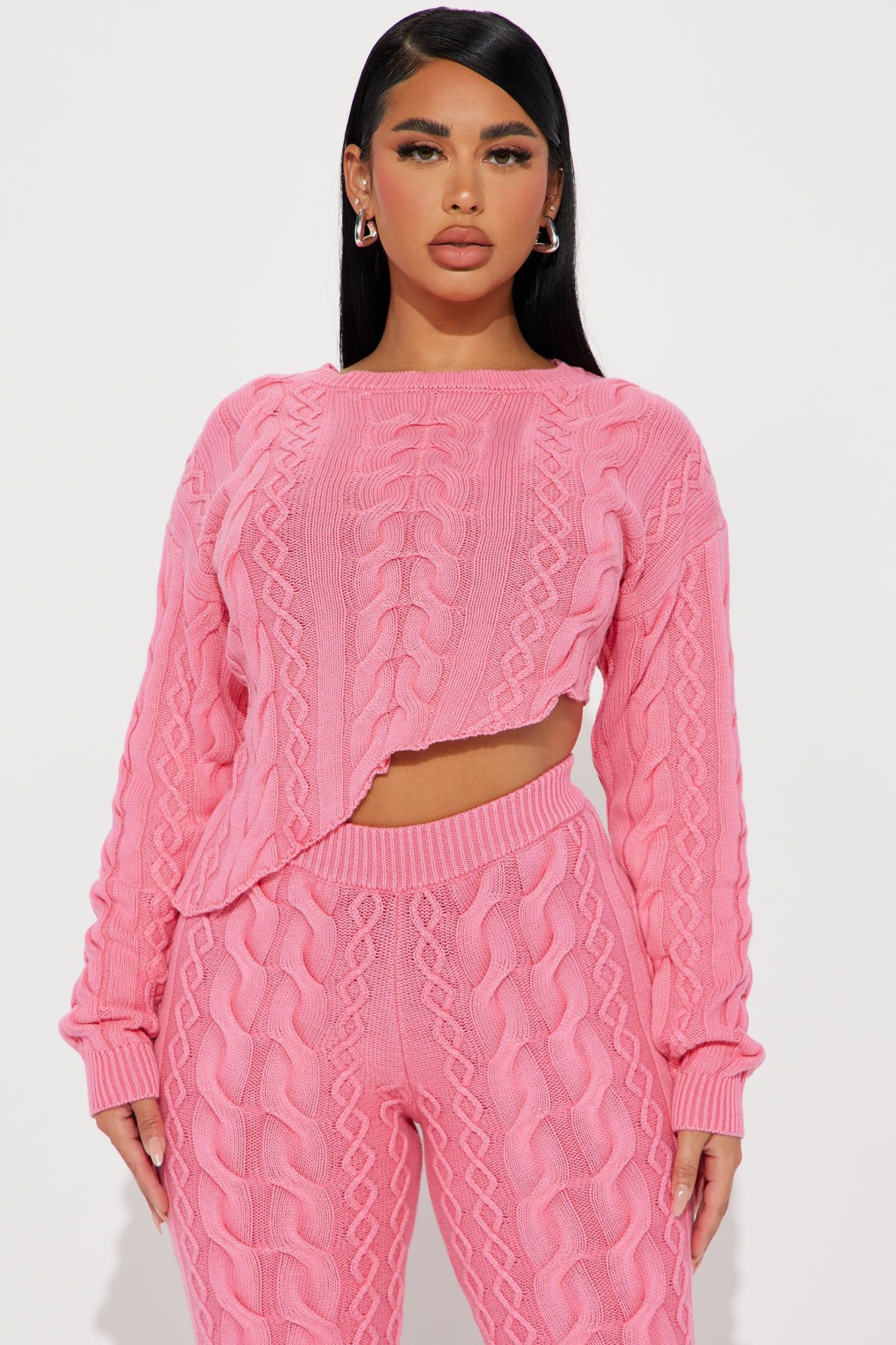 In My Fun Era Washed Sweater Set - Pink sold by Fashion Nova product image thumbnail 2