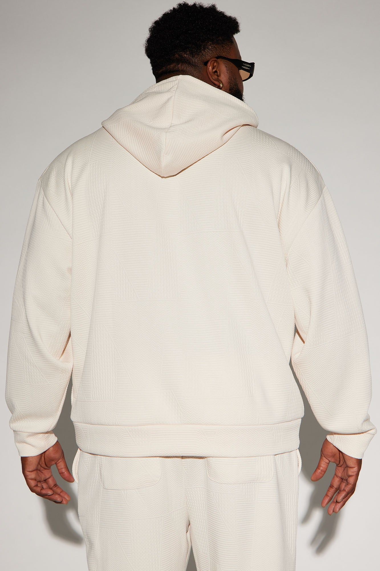 Textured Triangles Hoodie - Cream sold by Fashion Nova product image thumbnail 7