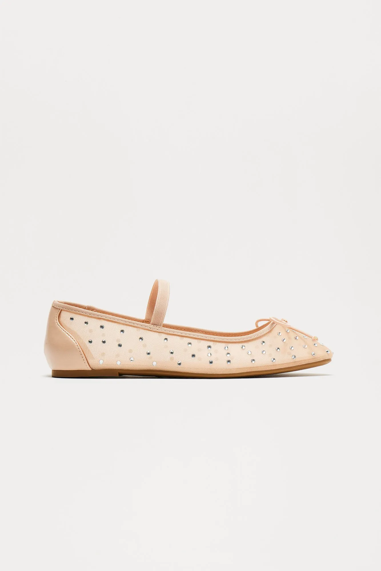 Love First Embellished Flats - Nude sold by Fashion Nova