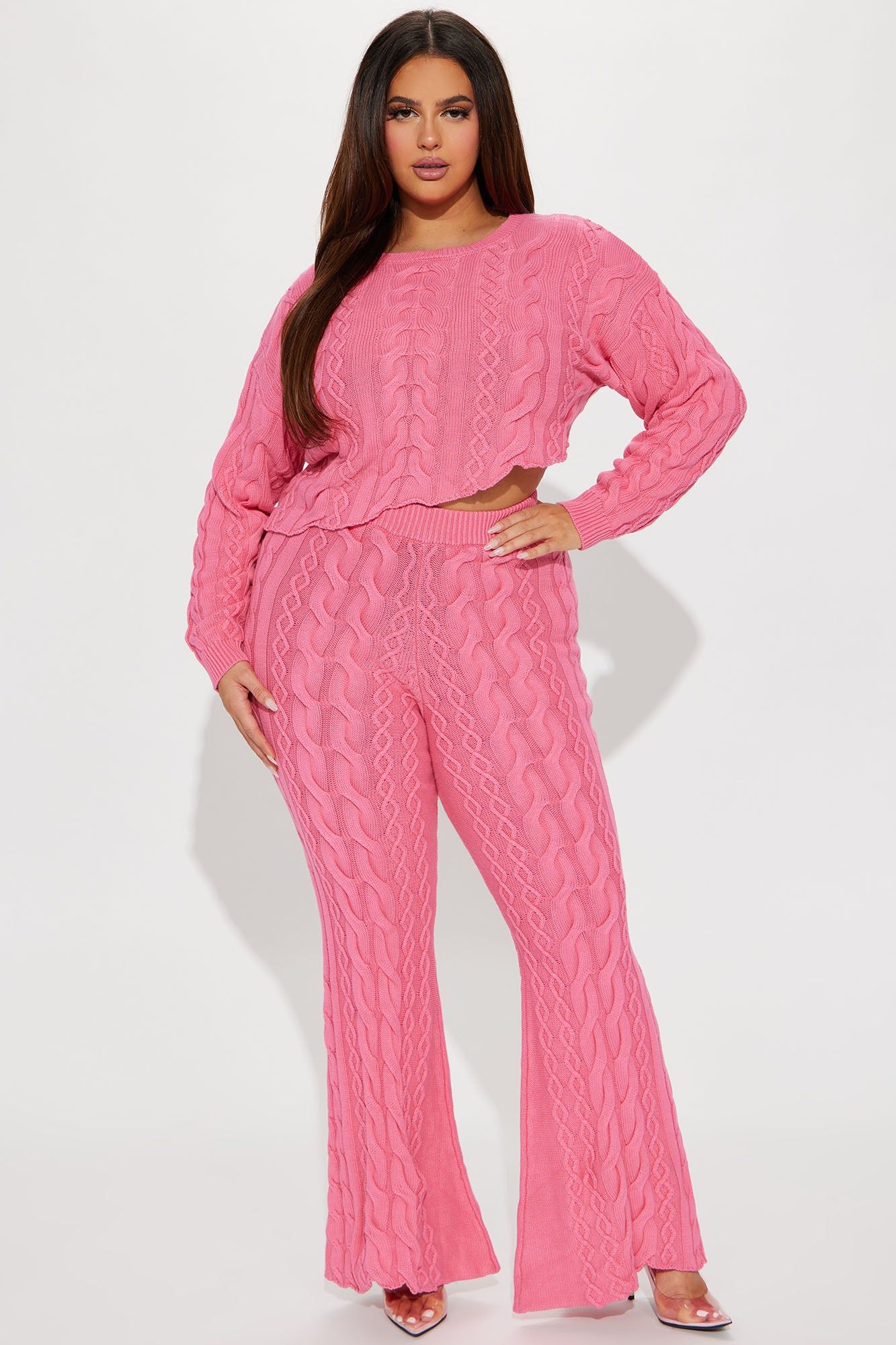 In My Fun Era Washed Sweater Set - Pink sold by Fashion Nova product image thumbnail 4