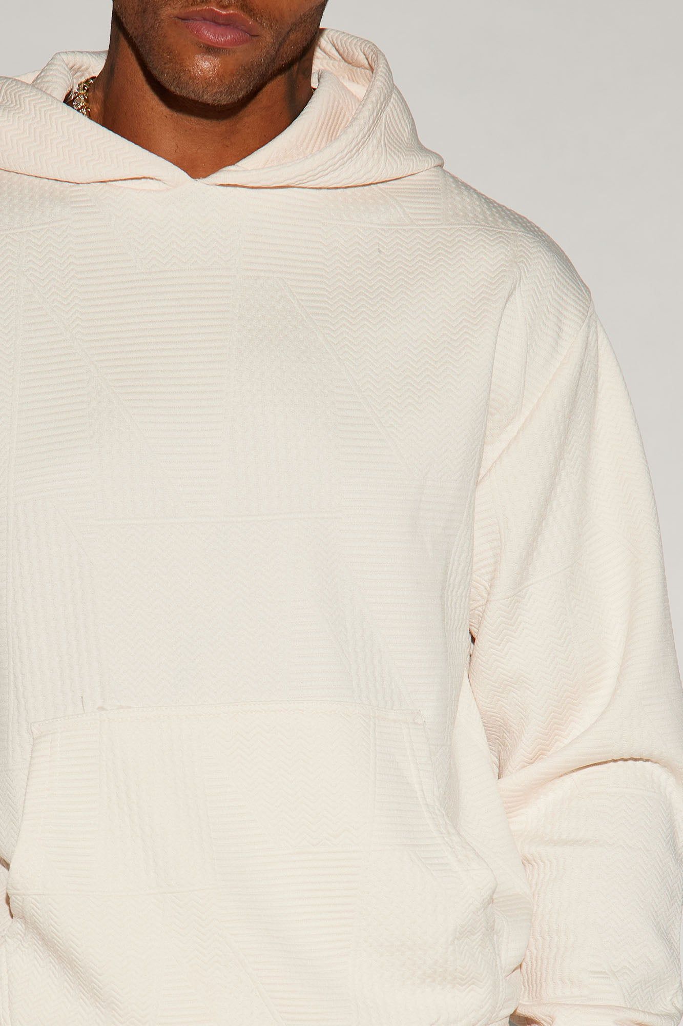 Textured Triangles Hoodie - Cream sold by Fashion Nova product image thumbnail 4