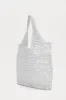 Triangle Crochet Tote Handbag - White sold by Fashion Nova