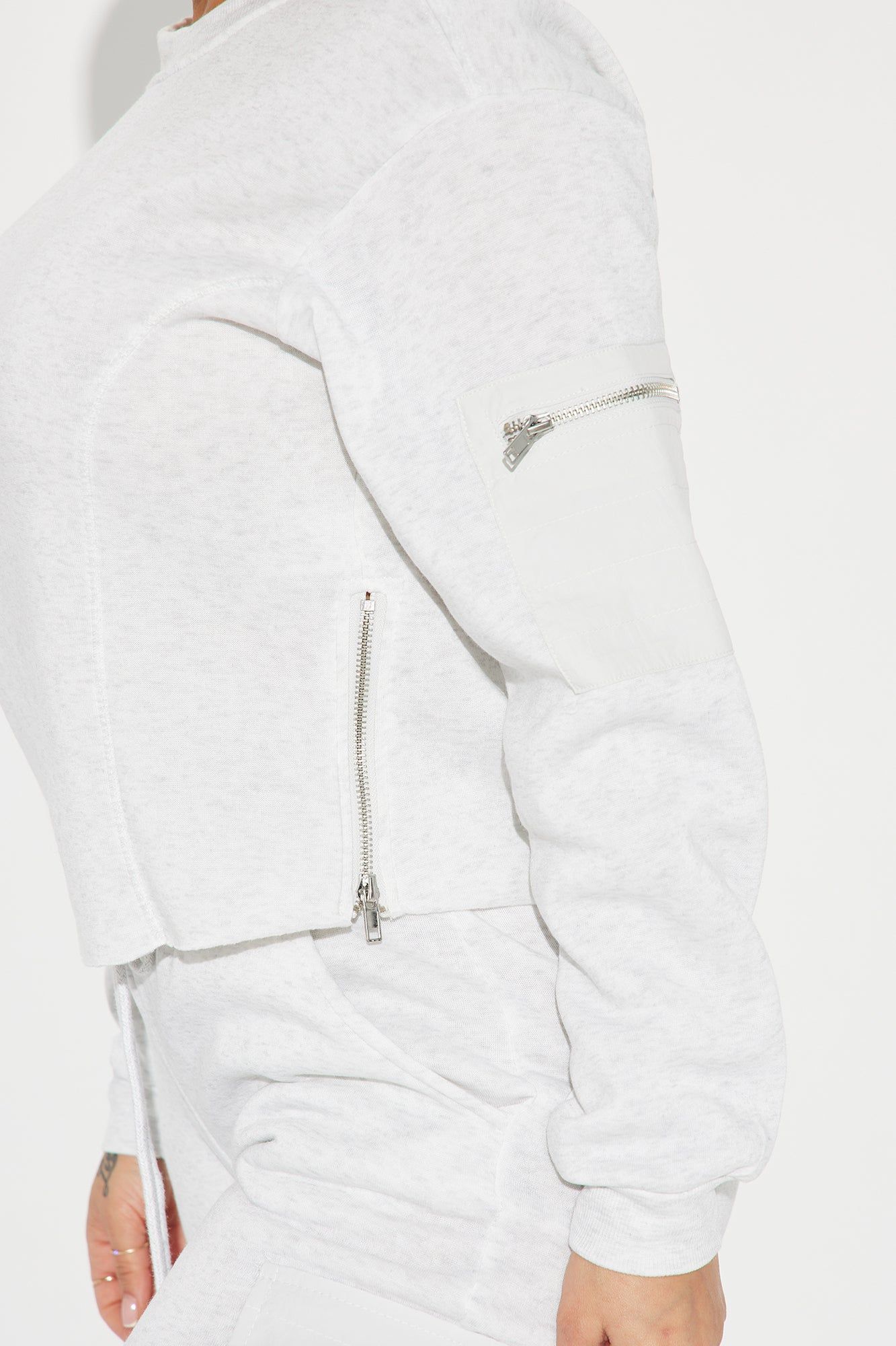 Dreamy Vibes Jogger Set - Heather Grey sold by Fashion Nova product image thumbnail 3