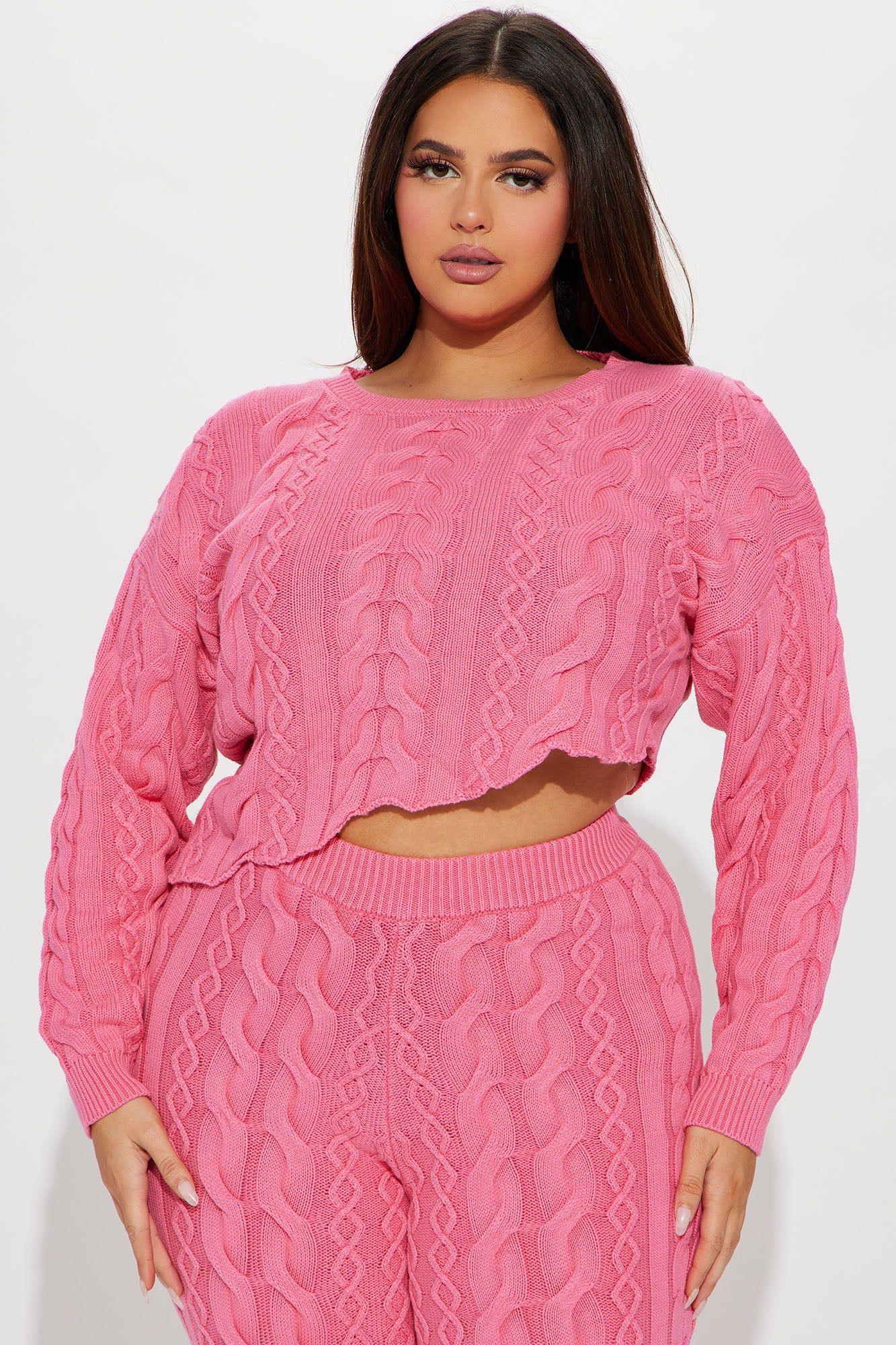 In My Fun Era Washed Sweater Set - Pink sold by Fashion Nova product image thumbnail 5