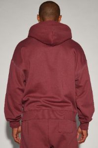 Tyson Oversized Heavyweight Hoodie - Burgundy sold by Fashion Nova