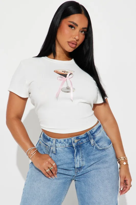 Espresso Martini Graphic Tee - White sold by Fashion Nova