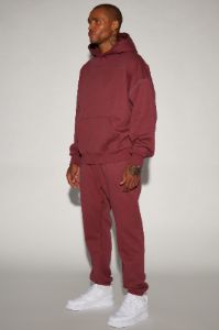 Tyson Oversized Heavyweight Hoodie - Burgundy sold by Fashion Nova